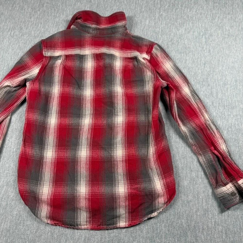 Polo Ralph Lauren Shirt‎ Boys L Red Plaid Flannel Button Down Long Sleeve Top